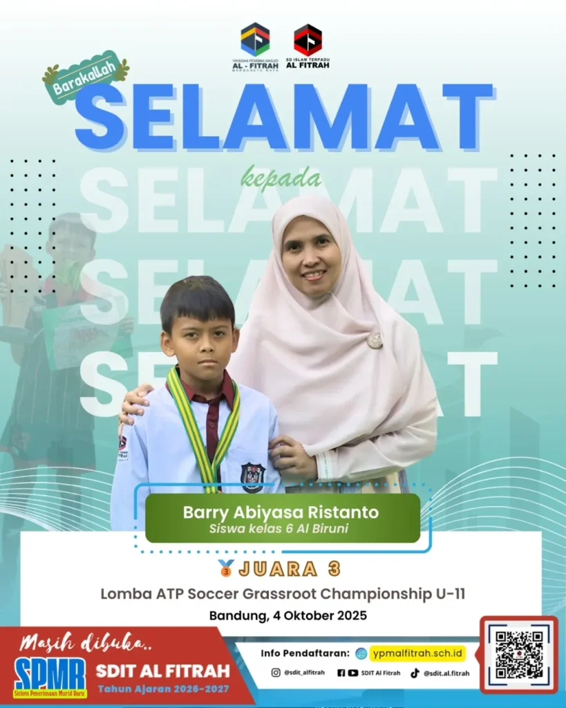 🎉 Selamat & Barokallah! 🎉 Kami ucapkan selamat kepada para siswa SDIT Al Fitrah yang telah me (1)